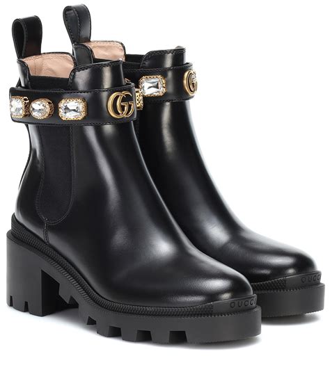 gucci leather boots uk|Gucci leather boots for women.